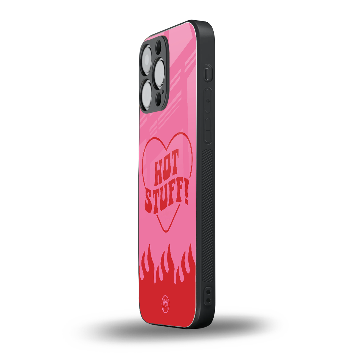 hot stuff back phone cover | glass case for iphone 15 pro max