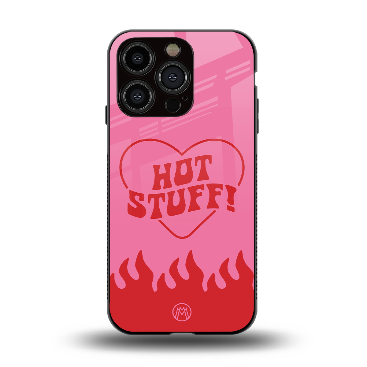hot stuff back phone cover | glass case for iphone 14 pro