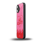hot stuff back phone cover | glass case for iphone 16 plus