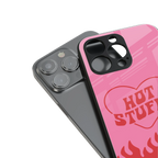 hot stuff back phone cover | glass case for iphone 15 pro
