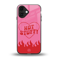 hot stuff back phone cover | glass case for iphone 16