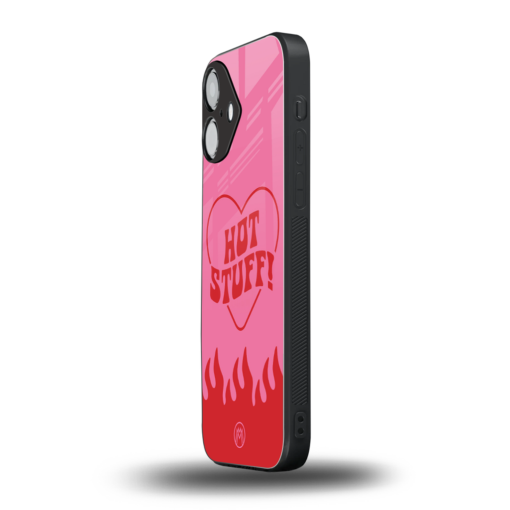hot stuff back phone cover | glass case for iphone 16