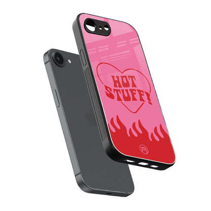 hot stuff back phone cover | glass case for iphone 16e