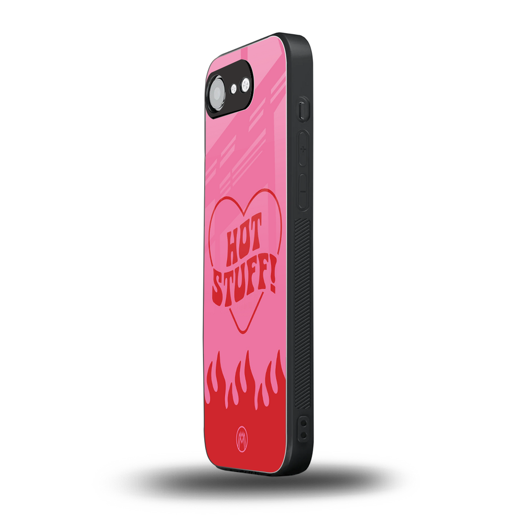 hot stuff back phone cover | glass case for iphone 16e