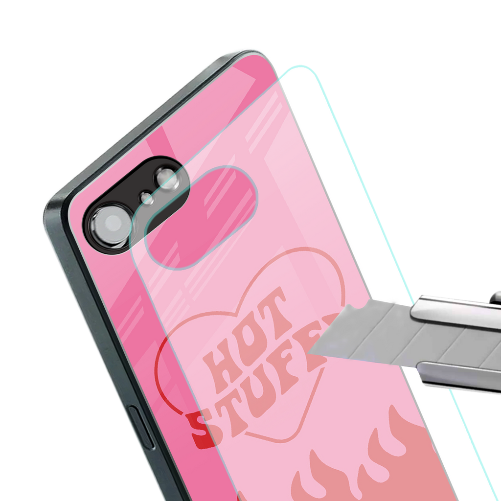 hot stuff back phone cover | glass case for iphone 16e