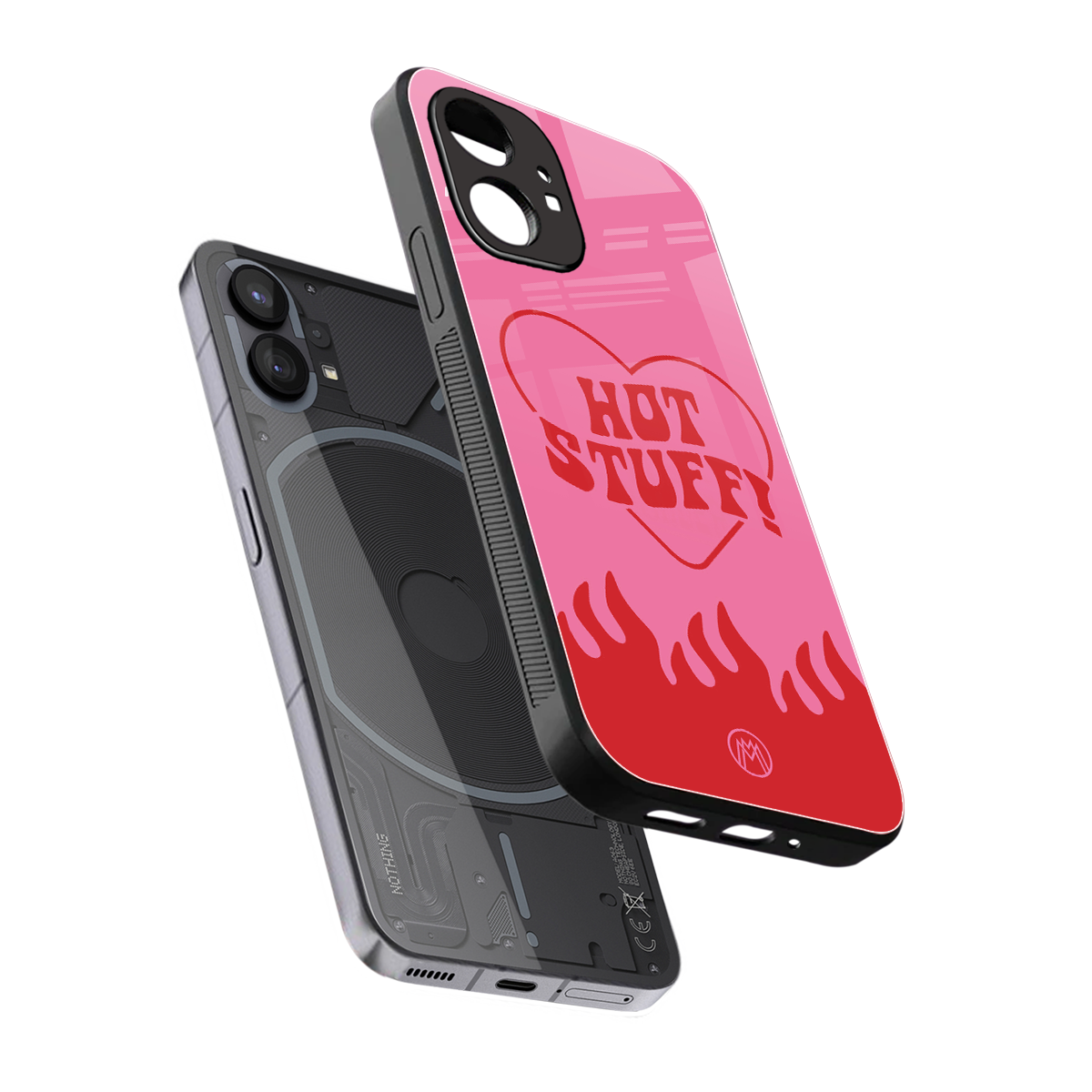 hot stuff back phone cover | glass case for nothing phone 1