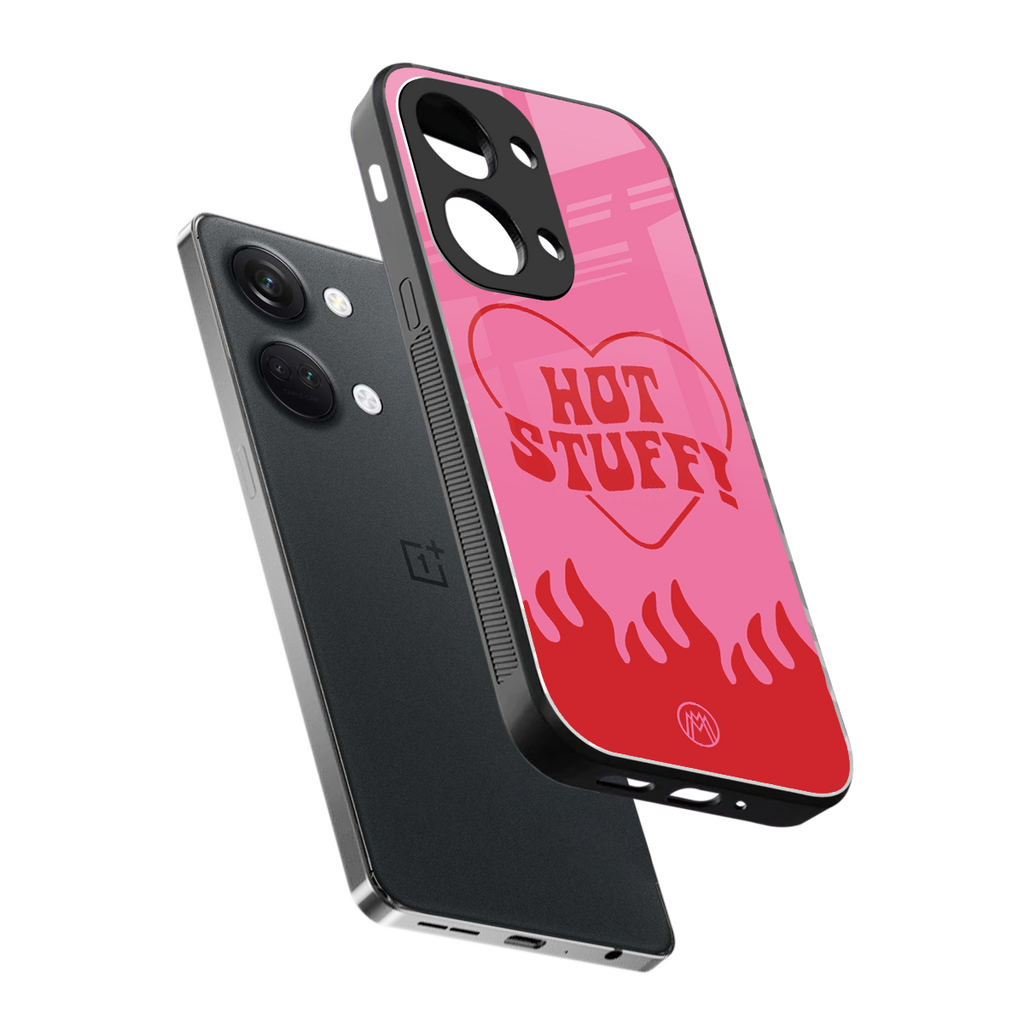 hot stuff back phone cover | glass case for oneplus nord 3