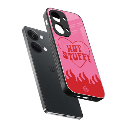 hot stuff back phone cover | glass case for oneplus nord 3