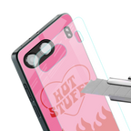 hot stuff back phone cover | glass case for oneplus nord 4