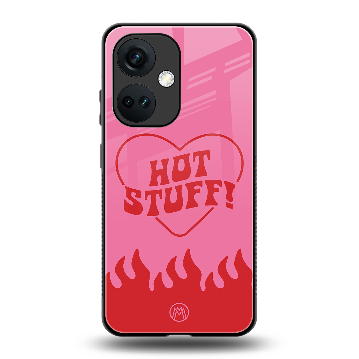 hot stuff back phone cover | glass case for oneplus nord ce 3