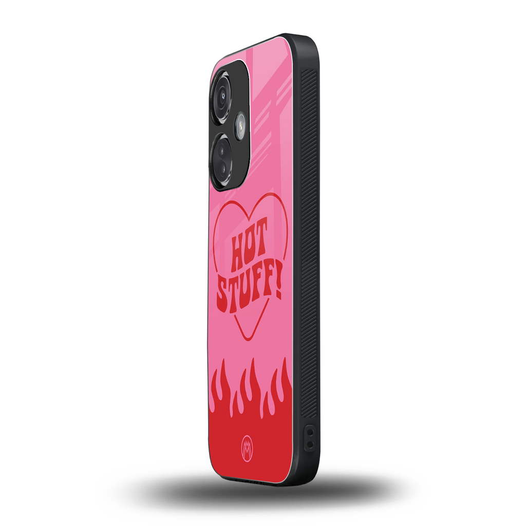 hot stuff back phone cover | glass case for oneplus nord ce 3