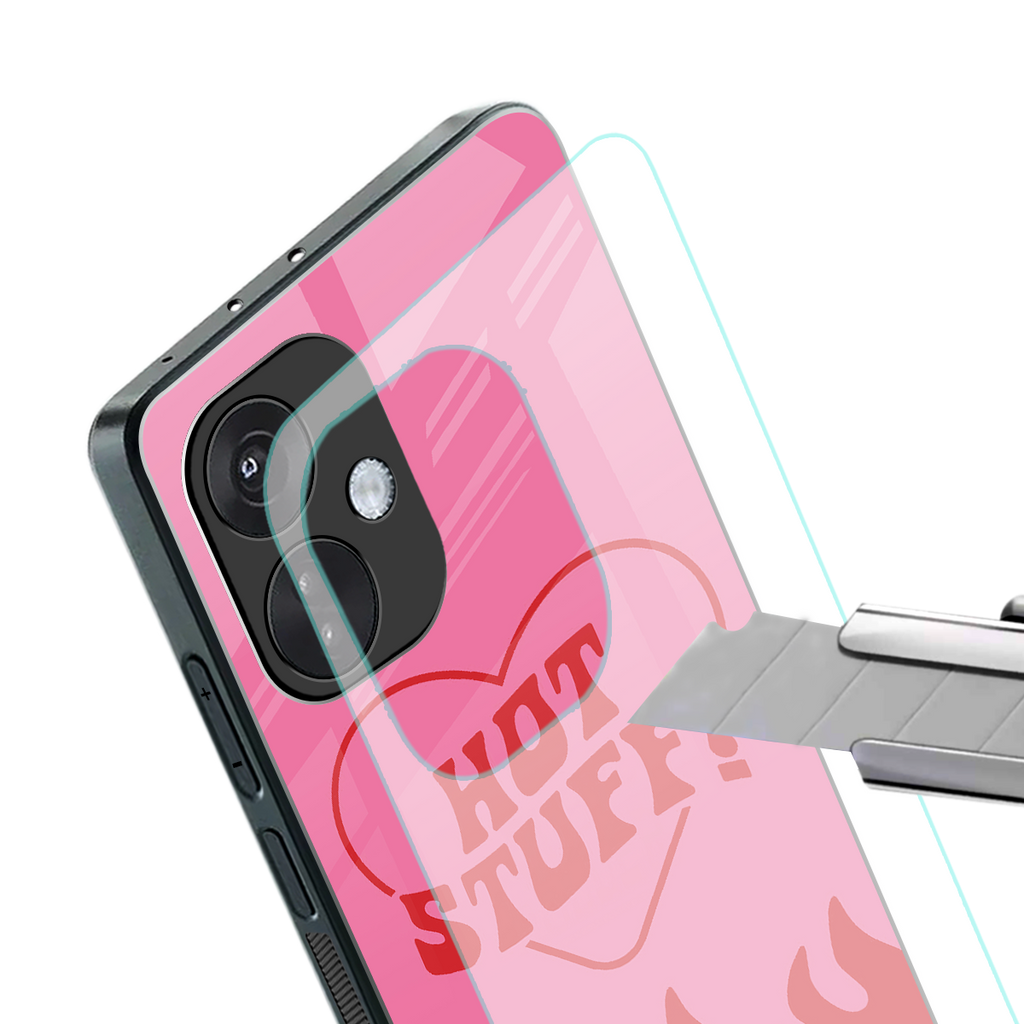 hot stuff back phone cover | glass case for oneplus nord ce 3