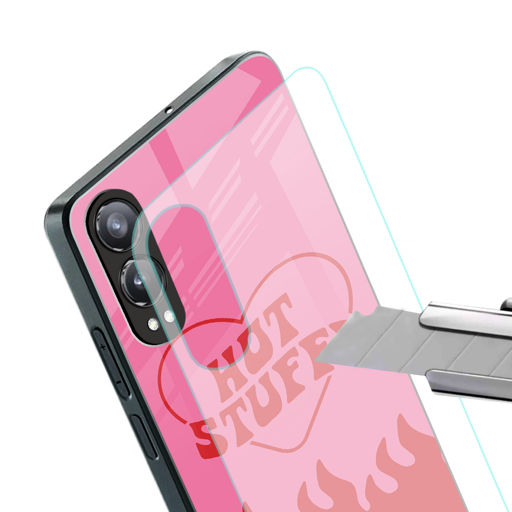 hot stuff back phone cover | glass case for oneplus nord ce 4 lite