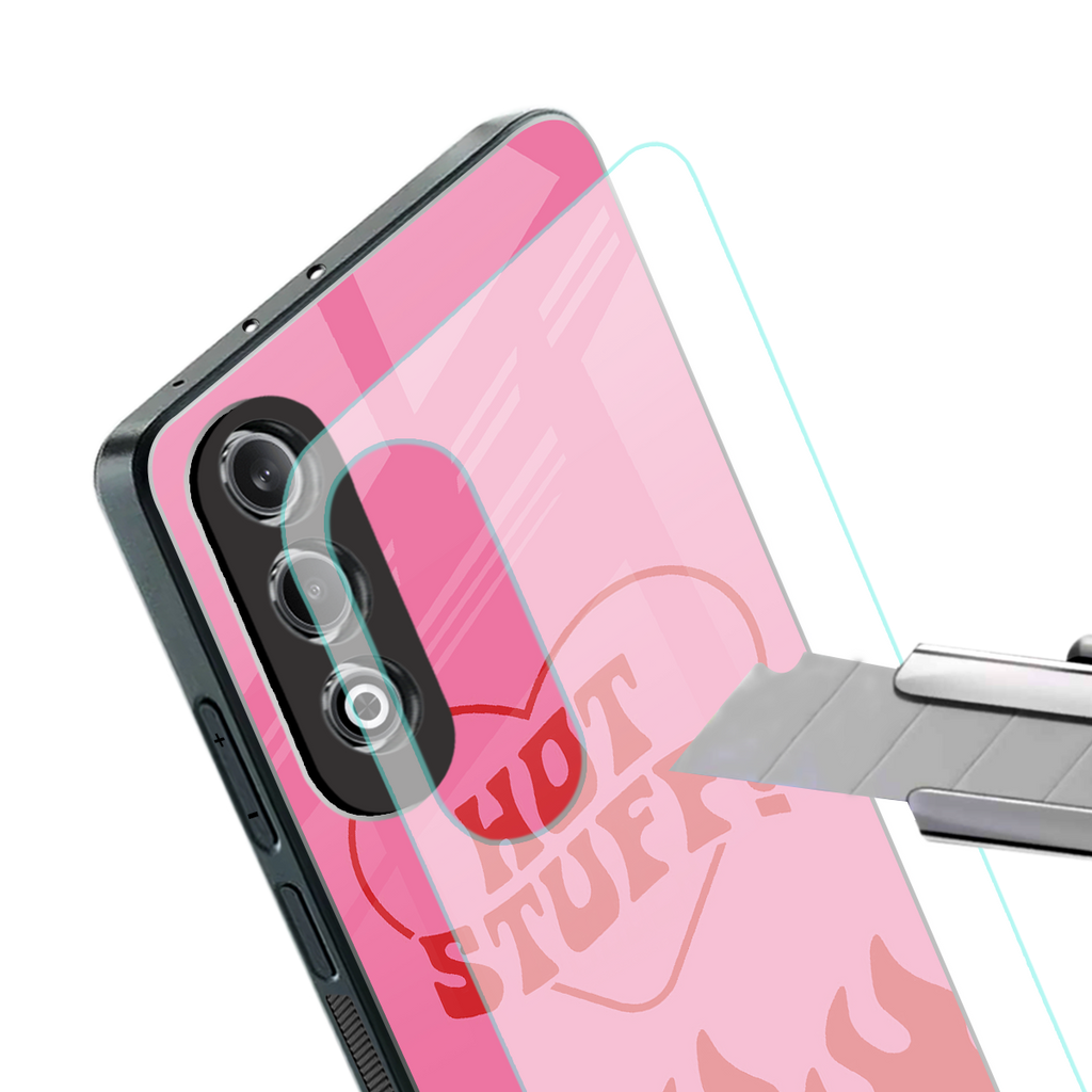 hot stuff back phone cover | glass case for oneplus nord ce 4