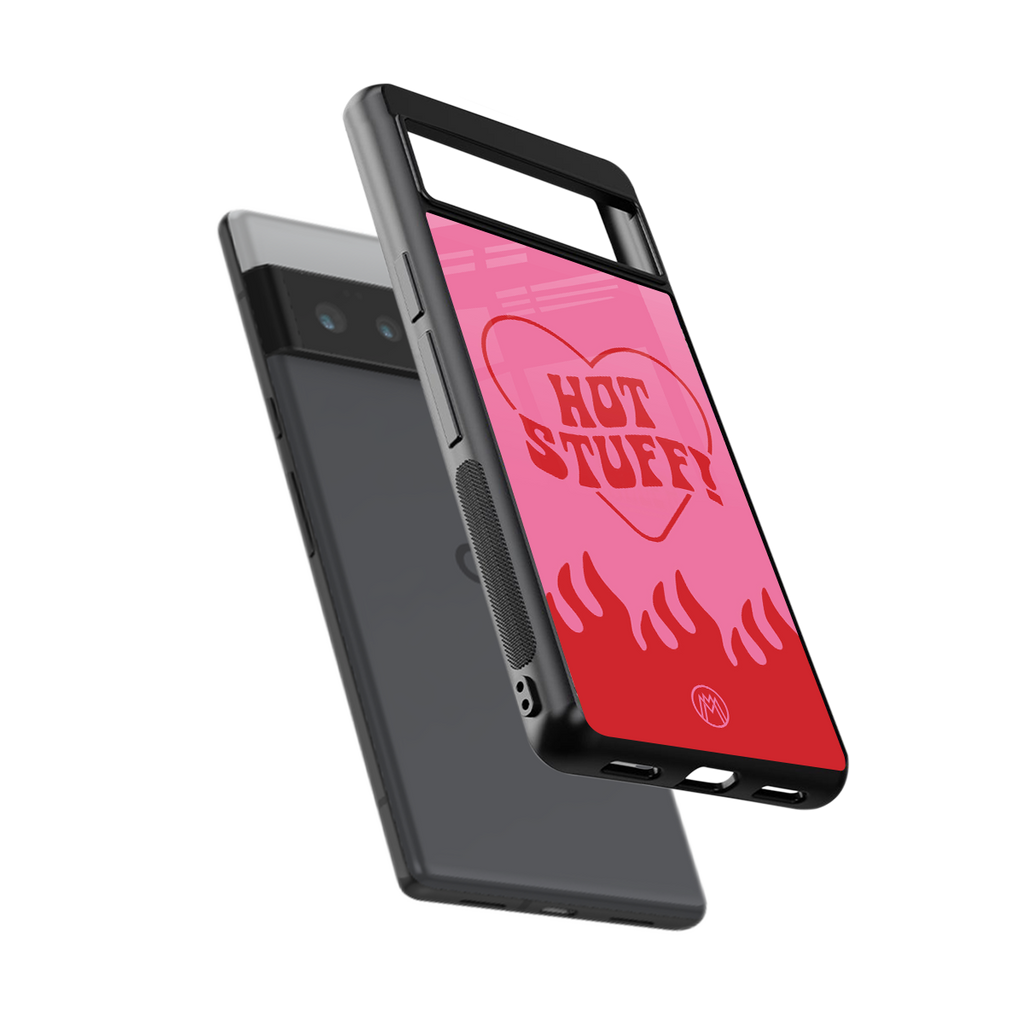 hot stuff back phone cover | glass case for google pixel 6 pro