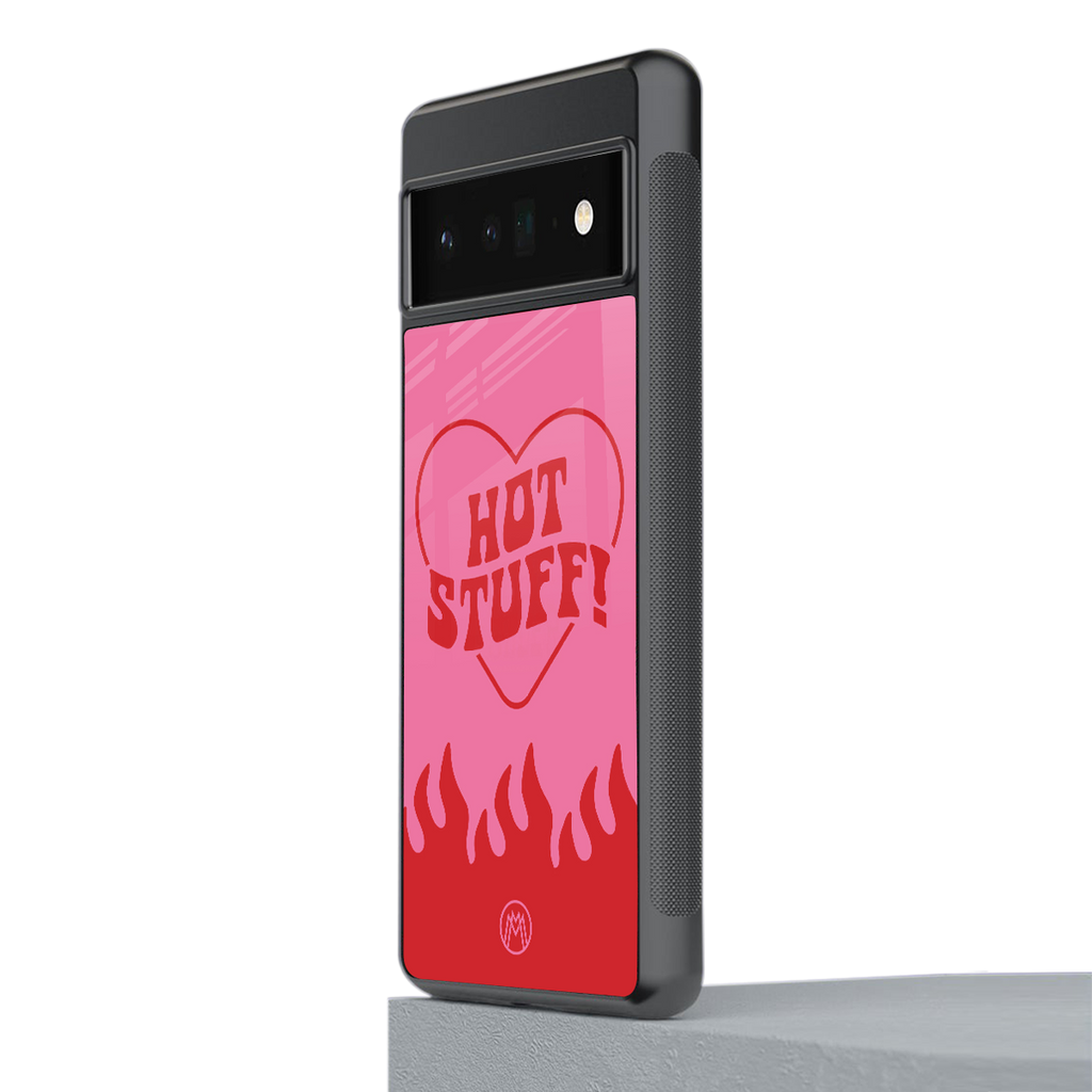 hot stuff back phone cover | glass case for google pixel 6 pro