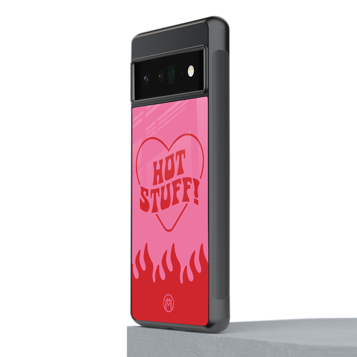 hot stuff back phone cover | glass case for google pixel 6 pro
