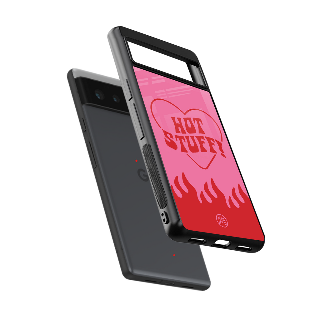 hot stuff back phone cover | glass case for google pixel 6