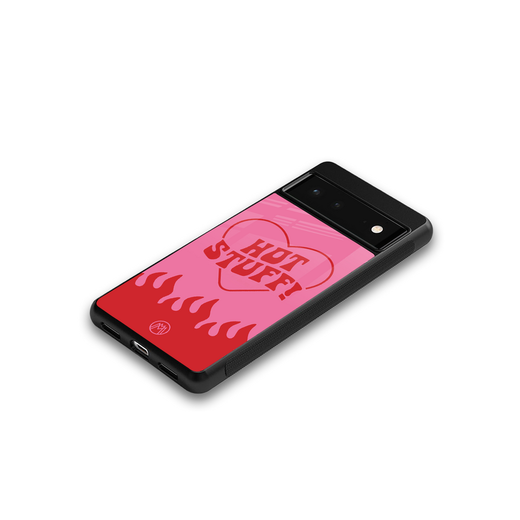 hot stuff back phone cover | glass case for google pixel 6