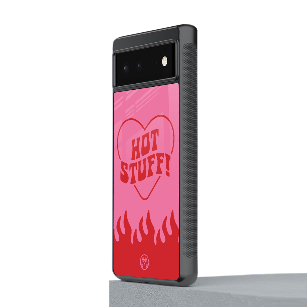 hot stuff back phone cover | glass case for google pixel 6