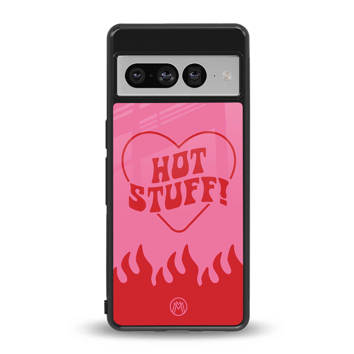 hot stuff back phone cover | glass case for google pixel 7 pro