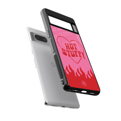 hot stuff back phone cover | glass case for Google Pixel 7A