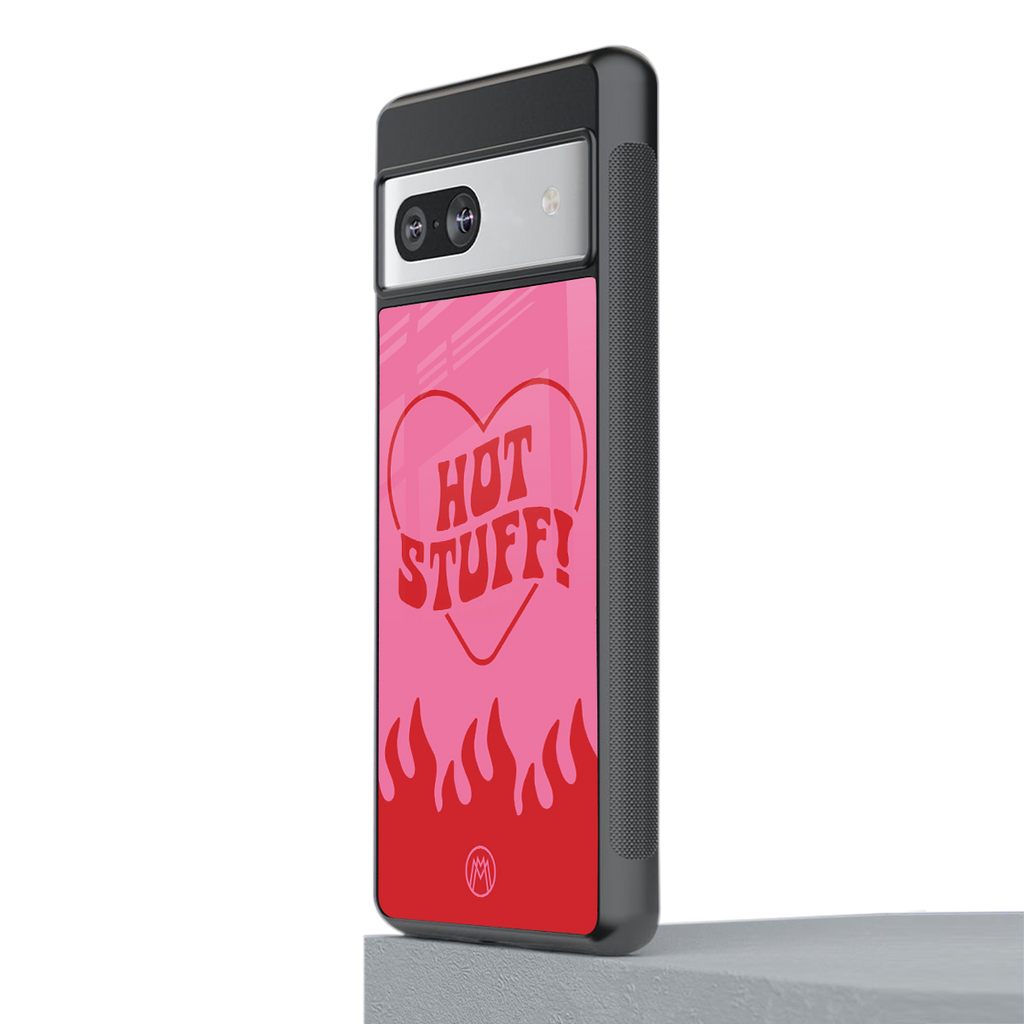 hot stuff back phone cover | glass case for Google Pixel 7A
