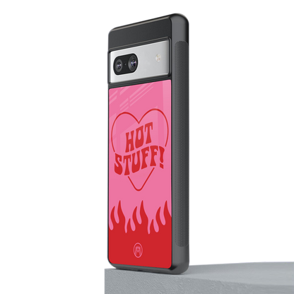 hot stuff back phone cover | glass case for Google Pixel 7A