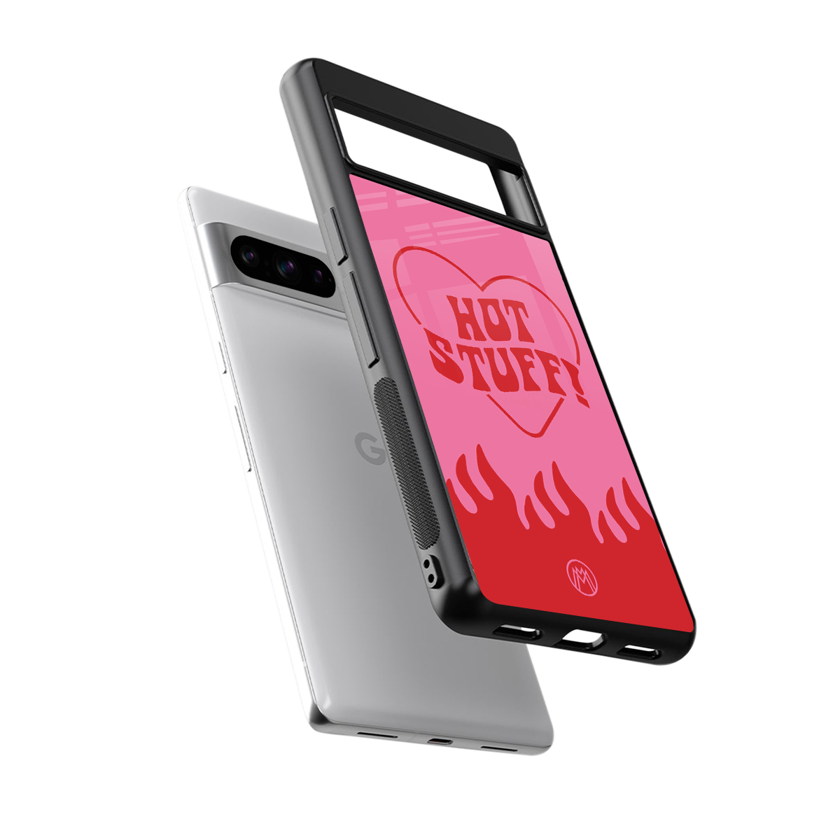 hot stuff back phone cover | glass case for google pixel 8 pro