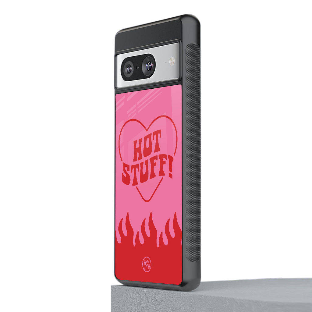 hot stuff back phone cover | glass case for Google Pixel 8