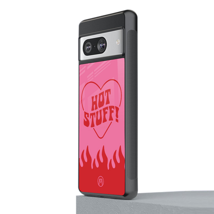 hot stuff back phone cover | glass case for Google Pixel 8