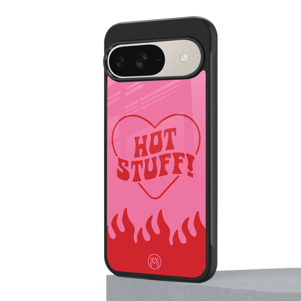 hot stuff back phone cover | glass case for google pixel 9