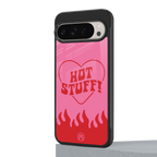 hot stuff back phone cover | glass case for google pixel 9 pro