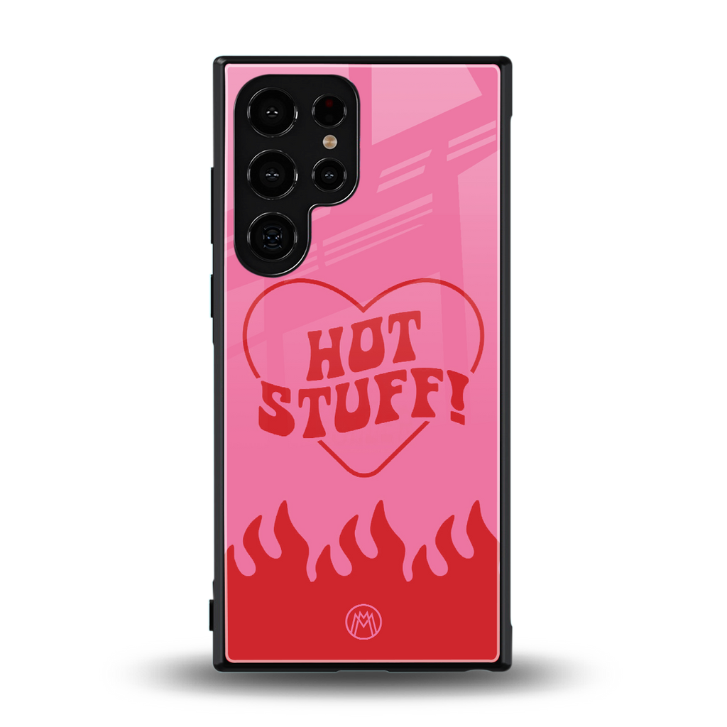 hot stuff back phone cover | glass case for samsung galaxy s24 ultra