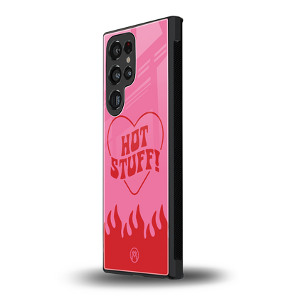 hot stuff back phone cover | glass case for samsung galaxy s24 ultra