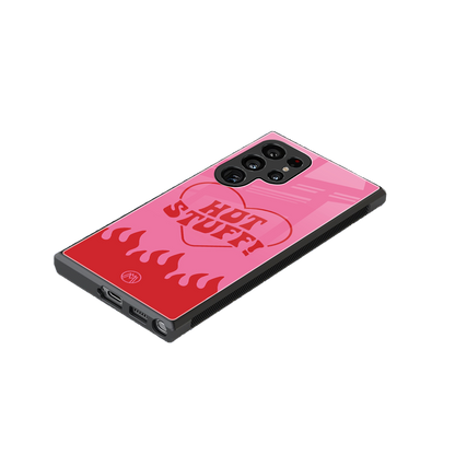 hot stuff back phone cover | glass case for samsung galaxy s24 ultra