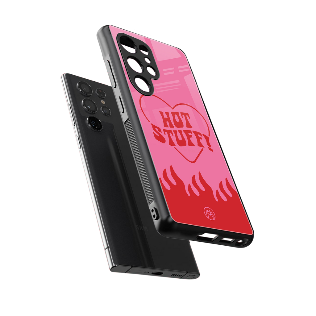 hot stuff back phone cover | glass case for samsung galaxy s25 ultra