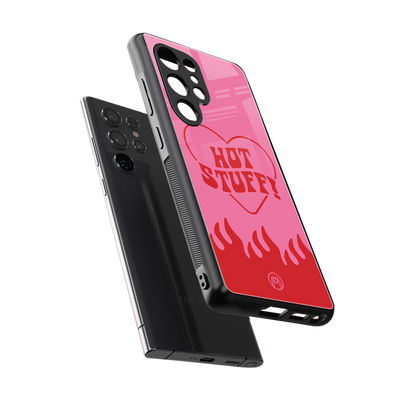 hot stuff back phone cover | glass case for samsung galaxy s25 ultra