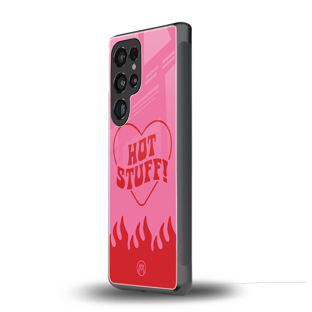 hot stuff back phone cover | glass case for samsung galaxy s25 ultra