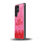 hot stuff back phone cover | glass case for samsung galaxy s25 ultra