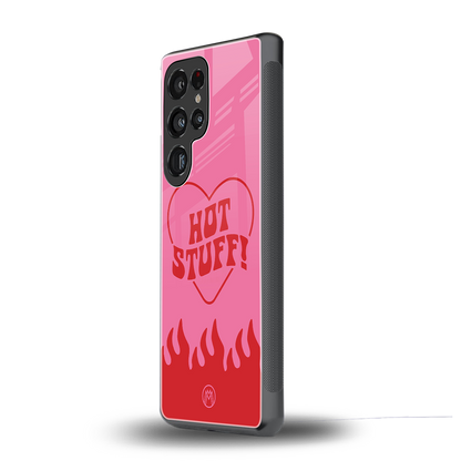 hot stuff back phone cover | glass case for samsung galaxy s25 ultra