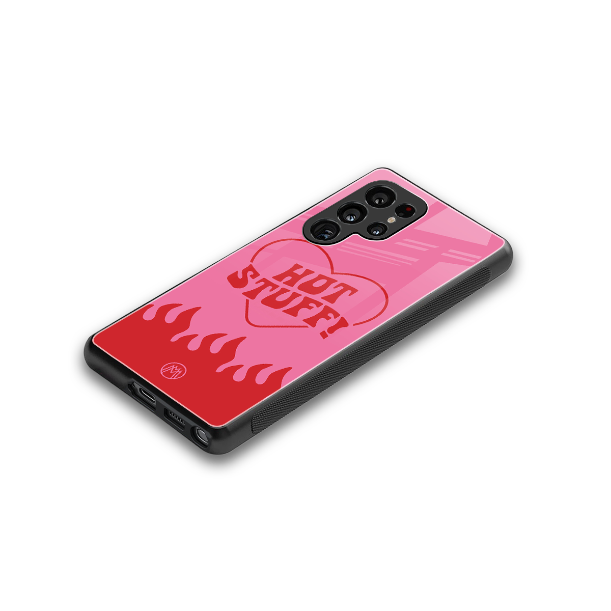 hot stuff back phone cover | glass case for samsung galaxy s25 ultra