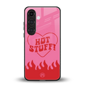 hot stuff back phone cover | glass case for samsung galaxy s25 plus