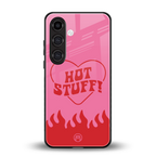 hot stuff back phone cover | glass case for samsung galaxy s24 fe