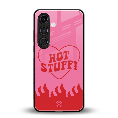 hot stuff back phone cover | glass case for samsung galaxy s24 fe