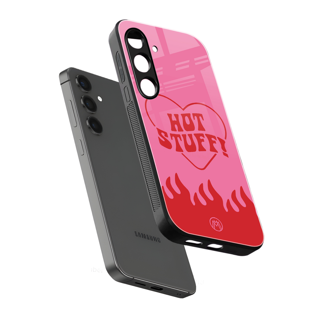 hot stuff back phone cover | glass case for samsung galaxy s24 plus