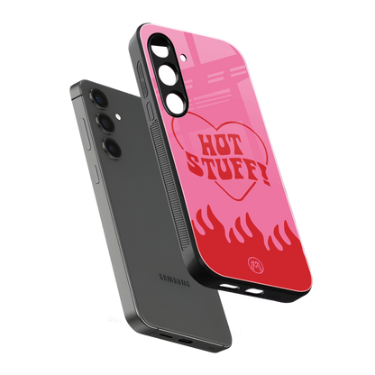 hot stuff back phone cover | glass case for samsung galaxy s24 fe