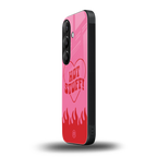 hot stuff back phone cover | glass case for samsung galaxy s24