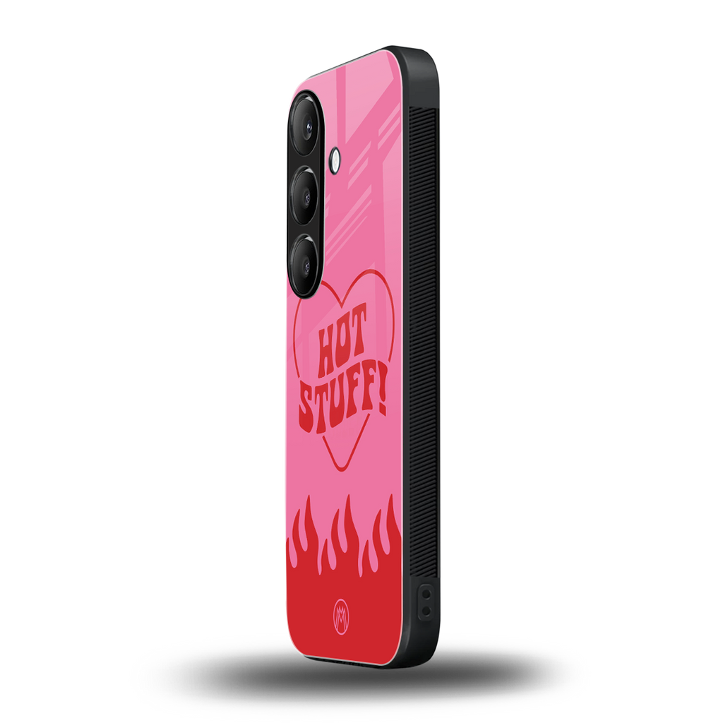 hot stuff back phone cover | glass case for samsung galaxy s24 fe