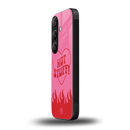 hot stuff back phone cover | glass case for samsung galaxy s23 plus